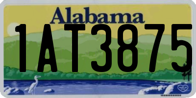 AL license plate 1AT3875