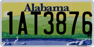 AL license plate 1AT3876