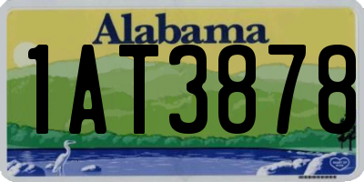 AL license plate 1AT3878