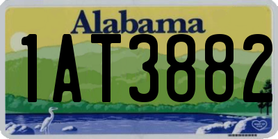 AL license plate 1AT3882