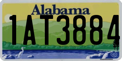AL license plate 1AT3884