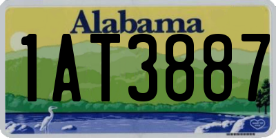 AL license plate 1AT3887
