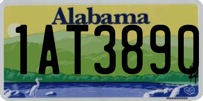 AL license plate 1AT3890