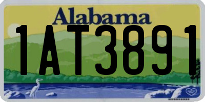 AL license plate 1AT3891