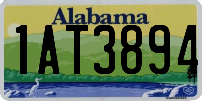 AL license plate 1AT3894