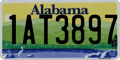 AL license plate 1AT3897