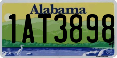 AL license plate 1AT3898
