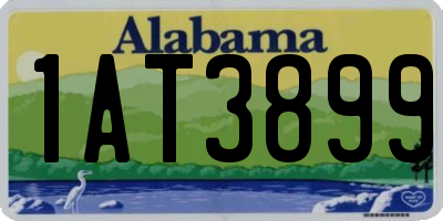 AL license plate 1AT3899
