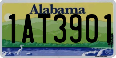 AL license plate 1AT3901