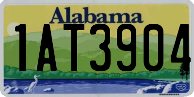 AL license plate 1AT3904