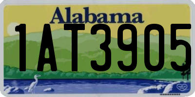 AL license plate 1AT3905