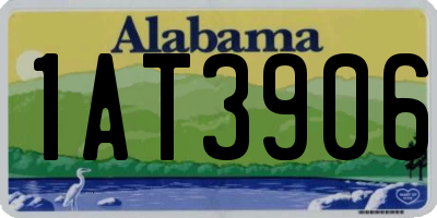 AL license plate 1AT3906