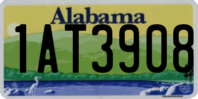 AL license plate 1AT3908