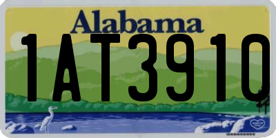 AL license plate 1AT3910