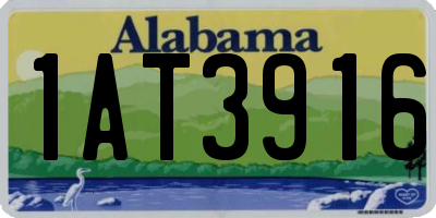 AL license plate 1AT3916