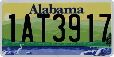AL license plate 1AT3917