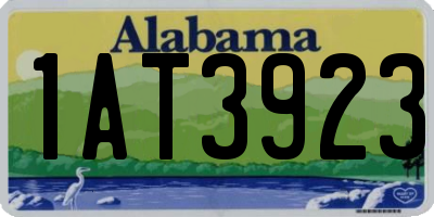 AL license plate 1AT3923