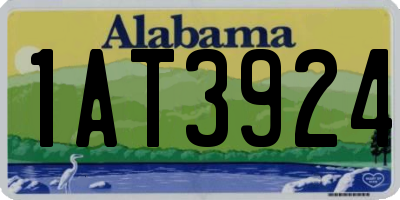 AL license plate 1AT3924