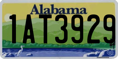 AL license plate 1AT3929