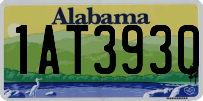 AL license plate 1AT3930