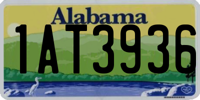 AL license plate 1AT3936