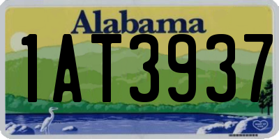 AL license plate 1AT3937