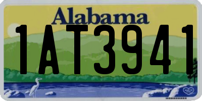 AL license plate 1AT3941