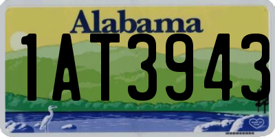 AL license plate 1AT3943