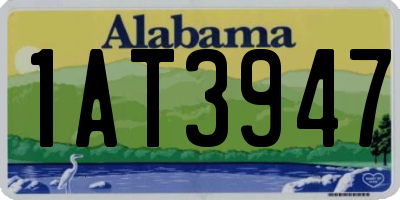 AL license plate 1AT3947
