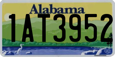 AL license plate 1AT3952