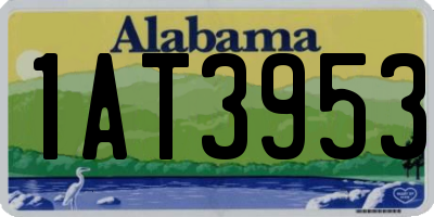 AL license plate 1AT3953