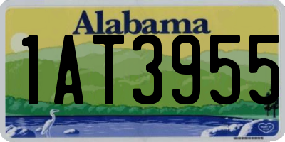 AL license plate 1AT3955