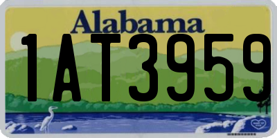AL license plate 1AT3959