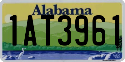 AL license plate 1AT3961