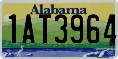 AL license plate 1AT3964