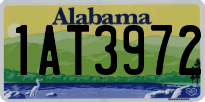 AL license plate 1AT3972