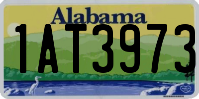 AL license plate 1AT3973