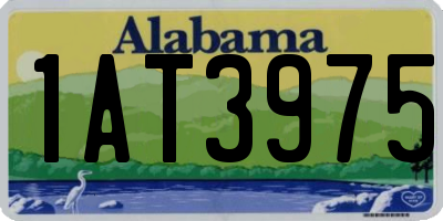 AL license plate 1AT3975