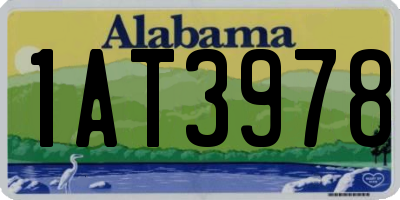 AL license plate 1AT3978