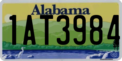 AL license plate 1AT3984