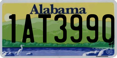 AL license plate 1AT3990