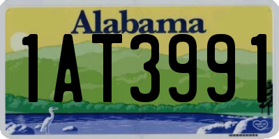 AL license plate 1AT3991