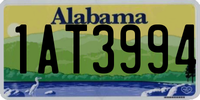 AL license plate 1AT3994