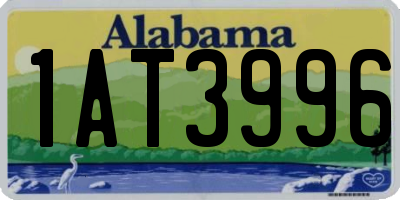AL license plate 1AT3996