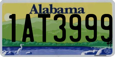 AL license plate 1AT3999
