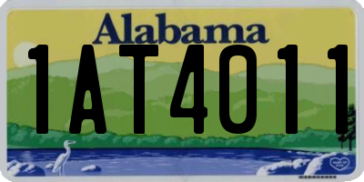 AL license plate 1AT4011