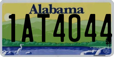 AL license plate 1AT4044