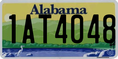 AL license plate 1AT4048
