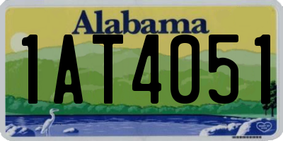 AL license plate 1AT4051