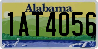AL license plate 1AT4056